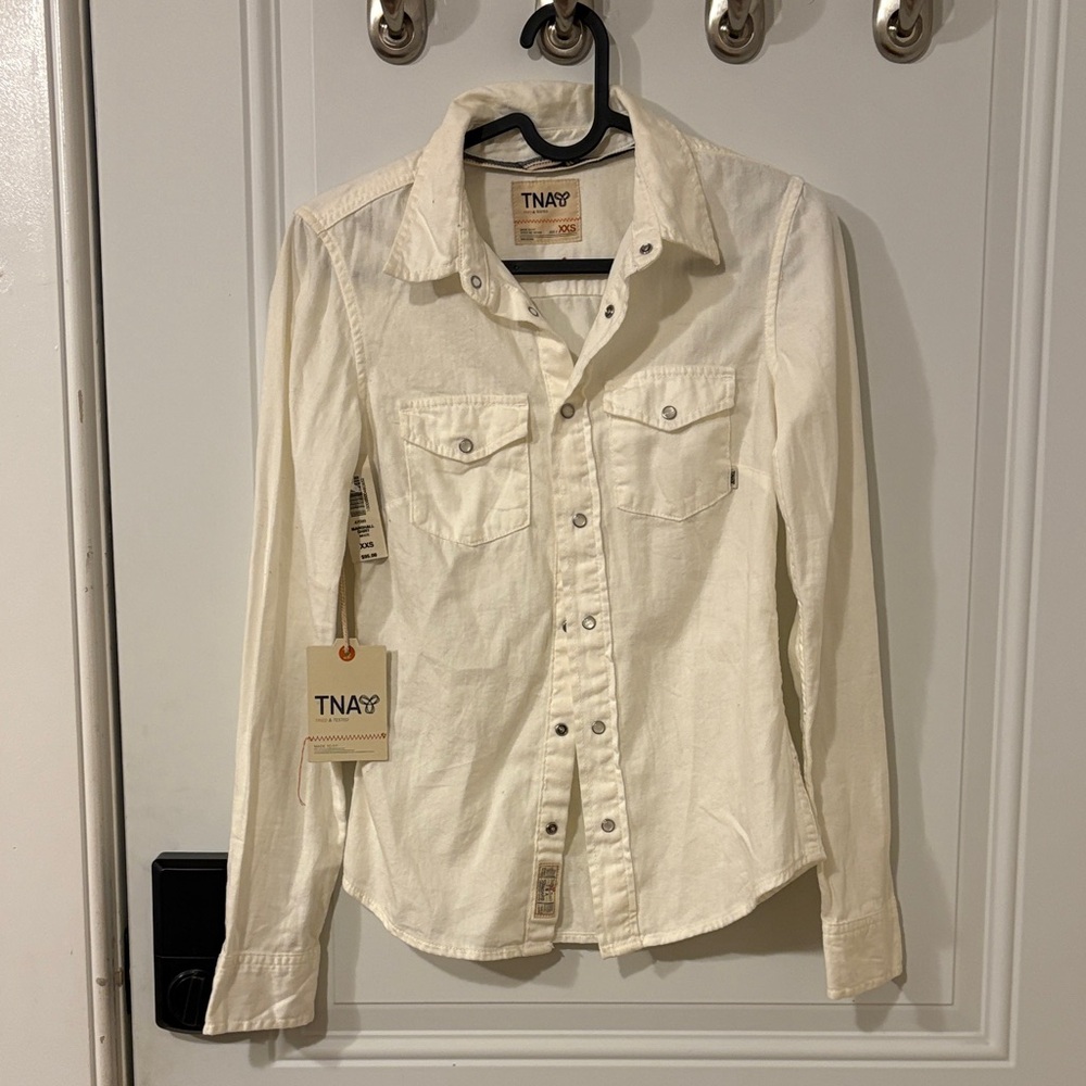 TNA Off-White Casual Shirt